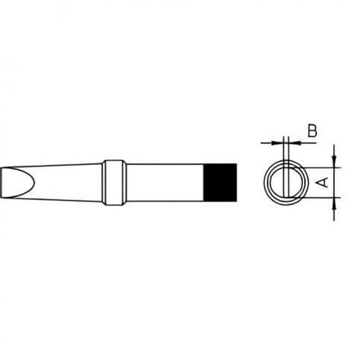 Жало паяльное клиновидное прямое WELLER PT 5.6 мм 4PTE7-1