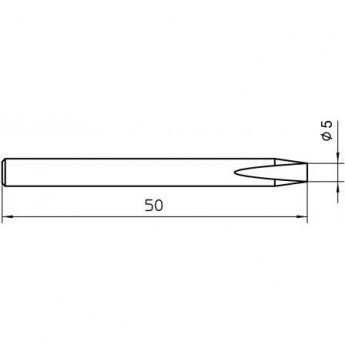 Паяльное жало клиновидное прямое WELLER SPI26 202 5 мм 4SPI26202-1