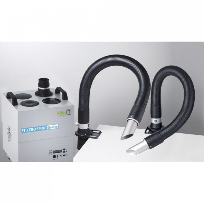 Дымоуловитель WELLER Zero Smog 4 V Kit 2 Nozzle с вытяжной гибкой трубой 53665699N