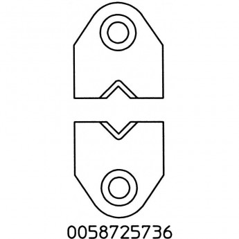 Набор V-образных ножей WELLER для проводов AWG 4 (25×2 мм) 58725736 Набор V-образных ножей WELLER для проводов AWG 4 (25×2 мм) 58725736