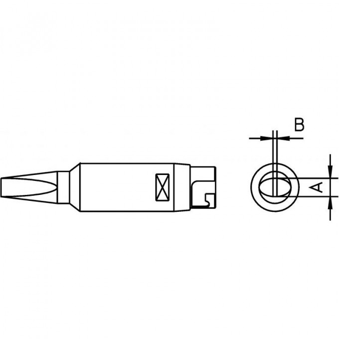 Жало паяльное клиновидное прямое WELLER HT D 4 T0054426899
