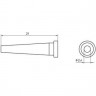 Жало паяльное коническое прямое WELLER LT BS 2.4 мм T0054449999