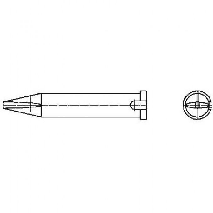 Жало паяльное клиновидное прямое WELLER XTR 1.6 мм T0054472399