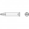 Жало паяльное клиновидное изогнутое WELLER XTR 1.2 мм T0054472899